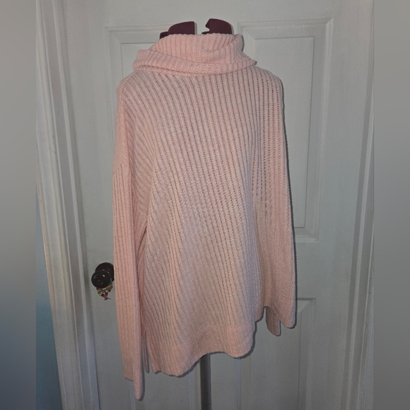 Maeve Sweaters - Maeve By Anthropologie Cowl Neck Baby Pink Soft Cozy Sweater